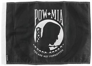 Pow mia flag 6&#034;x9&#034; highway biker flag durable for mount