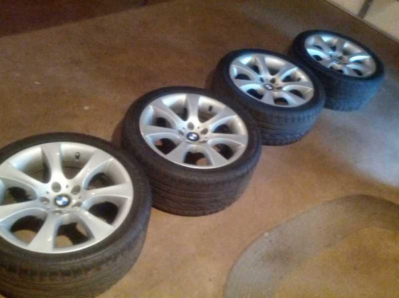 Bmw e60 bbs sport staggered 18 rims and run flat tires 5 series 525 528 530 535 