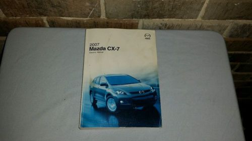 Original oem 2007 mazda cx-7 owners manual book