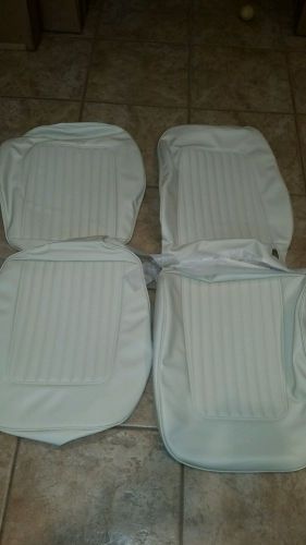 1967 &amp; 1968 camaro white front bucket seat covers and standars foams, tmi