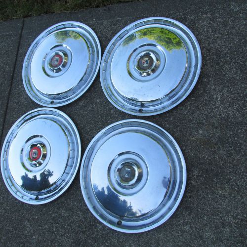 1955 1956 ford 15&#034; hubcaps -- set of 4 -- hub cap