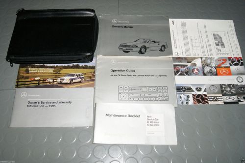 1995 mercedes benz sl320 sl500 sl600 sl 500 600 owners manual - set
