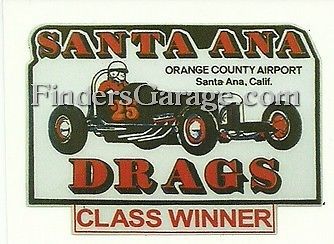 Santa ana drag strip class winner decal