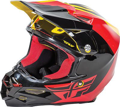 F2 carbon pure helmet fly racing73-4124xsxsyellow/black/red