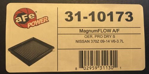 Afe power magnumflow pro dry s air filter 31-10173 nissan 370 infiniti g37/q50