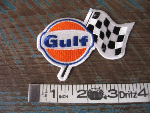 Vintage style gulf racing patch oil gas nascar scca lemans f1 steve mcqueen  917