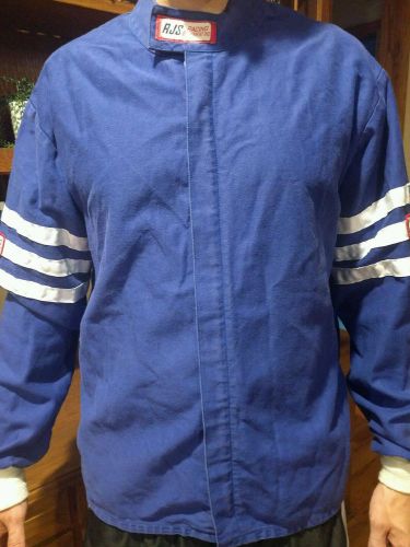 Rjs racing adult sfi 3-2a/1 fire suit jacket blue size large