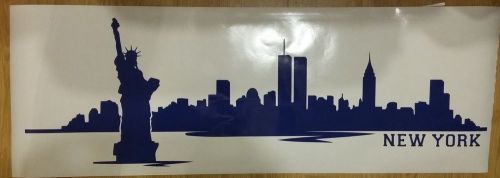 New york city skyline,statue of liberty,sticker decal,vinyl,car,wall(13.5&#034;x41&#034;)
