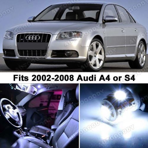 19 x premium xenon white led lights interior package upgrade for audi a4