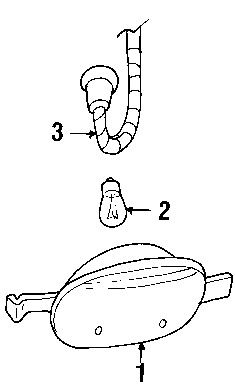 Gmc 15937713 genuine oem cornering lamp