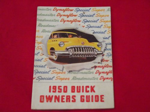 Vintage 1950&#039;s buick owners guide in great condition