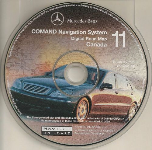 2000 2001 2002 mercedes benz e-class e55 e430 e320 navigation cd #11 canada map