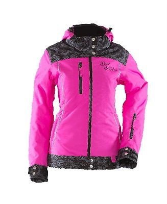 Divas snowgear lace collection womens snowmobile jacket pink