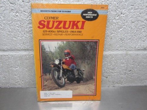 Clymer shop manual m369 suzuki 125-400cc singels 1964-1981