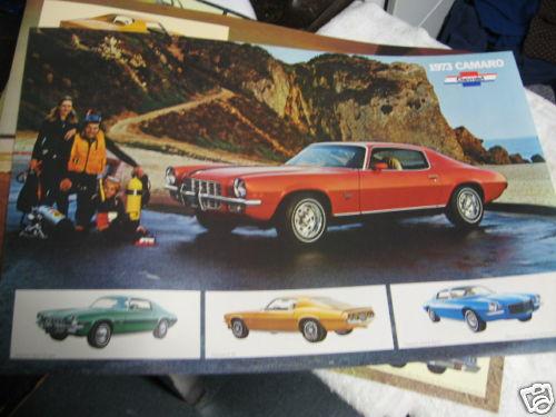 1973 camaro dealer literature 73 chevy original rare ss