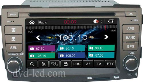 Car dvd gps navigation system radio stereo tv ipod for 2009 hyundai sonata nfc