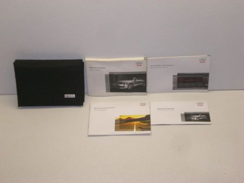2008 audi tt roadster owners manual with case
