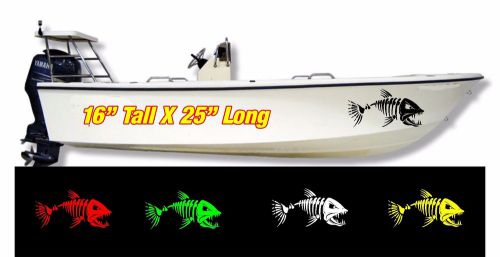 Bone fish decal kit for boats. one for each side 25&#034; ( series 2 )