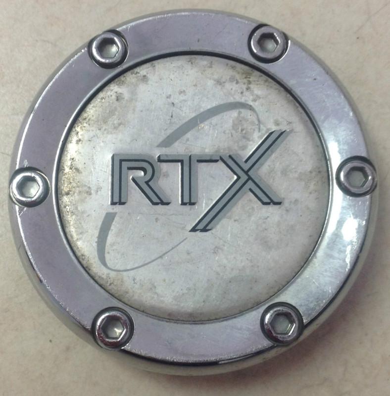 Rtx aftermarket wheel center cap chrome silver c008 2.5" diameter