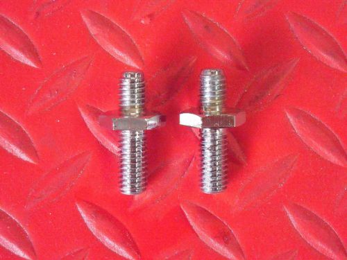 Intake power steering pump mounting bolts chrome 3/8 dual male thread earlier gm