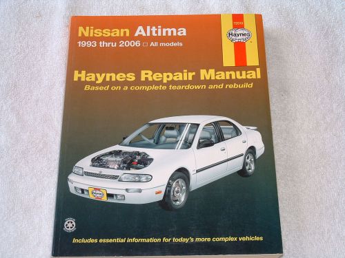 Nissan altima haynes repair manual