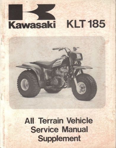 1986 kawasaki  atv klt 185 supplement service manual p/n 99924-1074-51 (453)