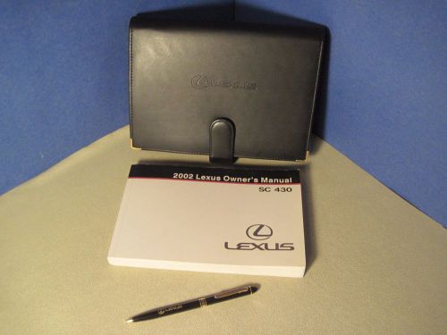 2002 lexus sc430 owners manual pen and case  &#034;fast free u.s. priority shipping&#034;