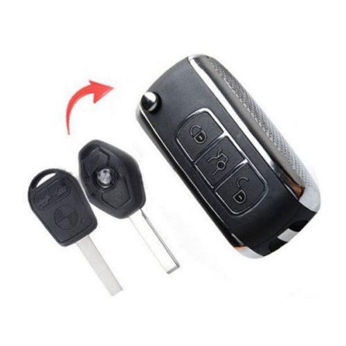 Bentley style folding remote key 315/433mhz id44 chip 3 button for bmw hu92