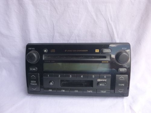 02-04 toyota camry jbl radio 6 cd cassette face a56820 61556
