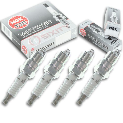 4pcs 76-87 indmar 5.7l v8 ngk v-power spark plugs 8 cyl gm small block kit zx