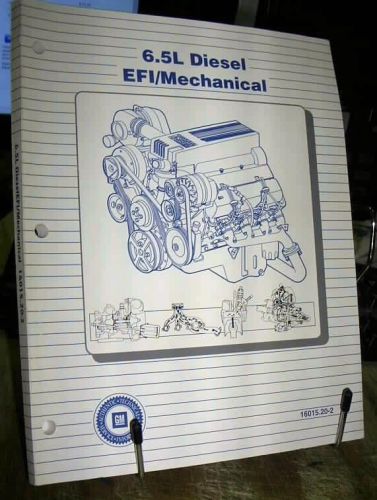 1996 1997 gmc chevrolet 6.5l diesel engine efi &amp; mechanical factory training