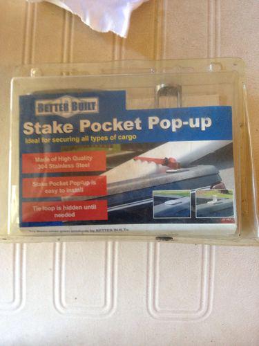 Better built stake pocket pop-up anchors 1 pair pickup truck bed tie downs