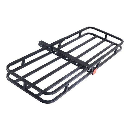 500lbs steel cargo carrier luggage basket 2&#034; receiver hitch hauler