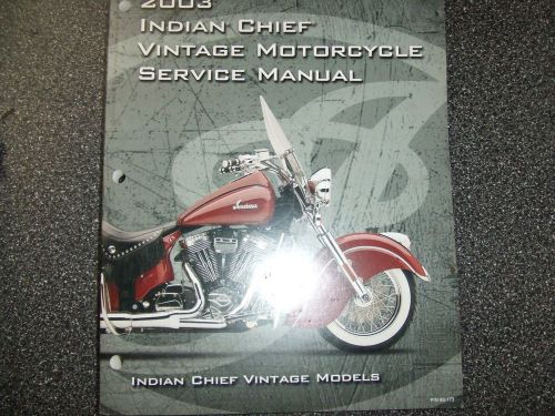Indian cheif 2003 factory service manual-excellent condition