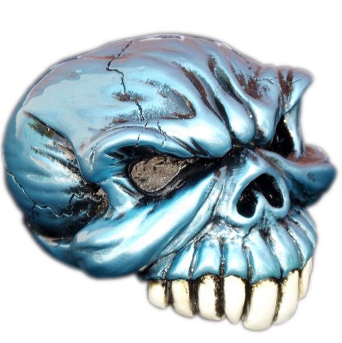 Van chase gomez skull blue shift knob 3/8-16 thread u.s. made