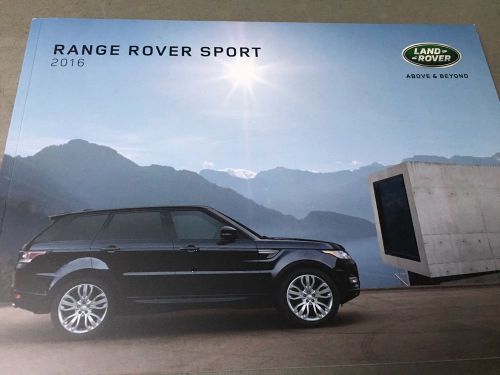 2016 range rover sport brochure catalog