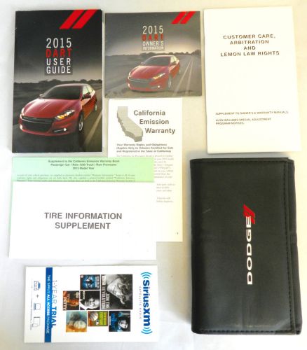 2015 dodge dart owners manual set with case oem