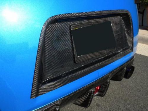 Carbon fiber rear plate cover for all nissan 370z z34