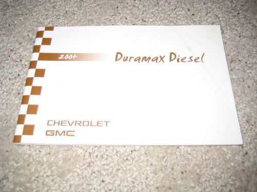 2004 chevroletgmc duramax diesel  supplement only; manual sierra silverado