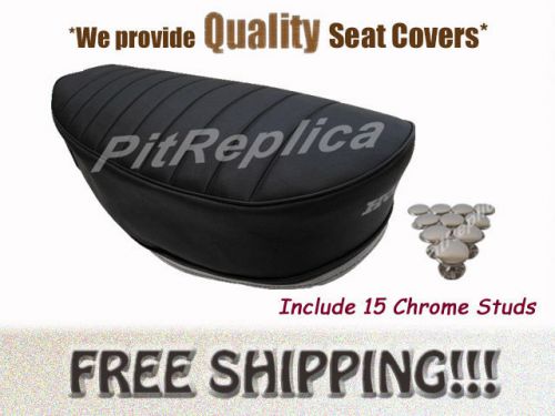 [a521] honda st50 st70 *heat pressed* seat cover + button [hcol]