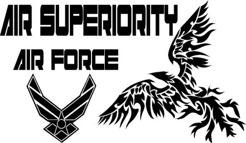 Tribal phoenix airforce military vinyl decal graphic car truck wall