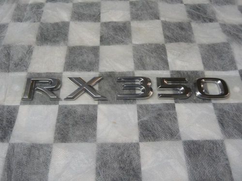 Lexus rx350 trunk emblem badge nameplate 75443-0e030 oem oe a1