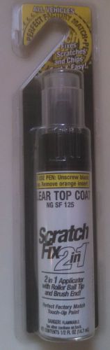 Clear top coat touchup paint 1/2 oz pen &amp; brush ng sf 125  nip