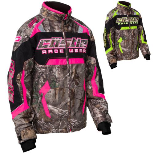 Castle bolt realtree g3 youth girls camo snowmobile snow winter jacket outerwear