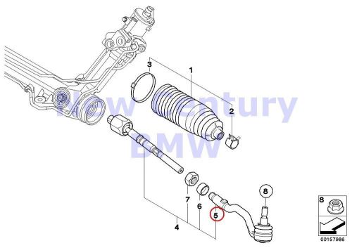 2 x bmw genuine steering linkage/tie rods ball joint e70 e70n e71 e72