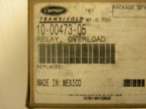 10-00473-05 overload relay carrier transicold