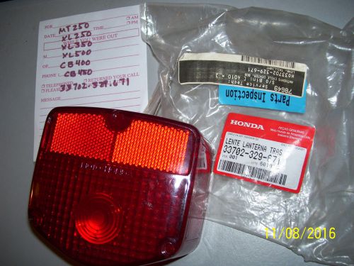 Honda new taillight tail light lens 33702-329-671 mt&#039;s/xl&#039;s ct&#039;s  many others