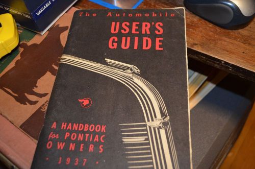 1937 pontiac owners handbook a handbook for pontiac owners 1937
