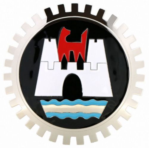 Car grille chrome emblem badge wolfburg germany new