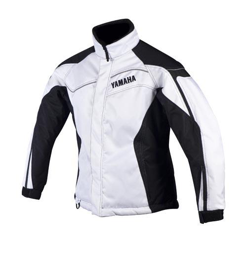 New womens yamaha adventure snowmobile winter trail jacket white size: 08